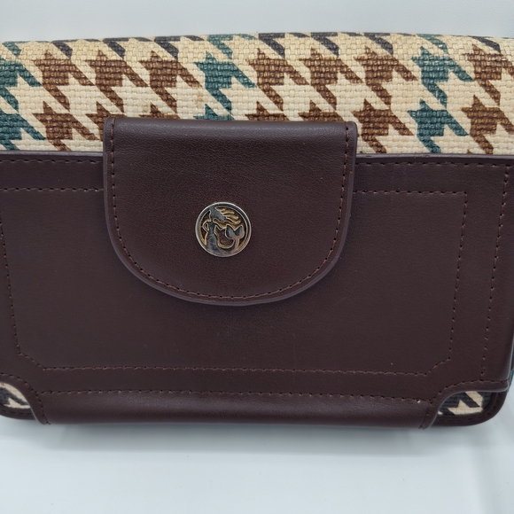 EUC Spartina Brown 449 Blue and Tan Women's Clutch/Wristlet - Picture 2 of 7